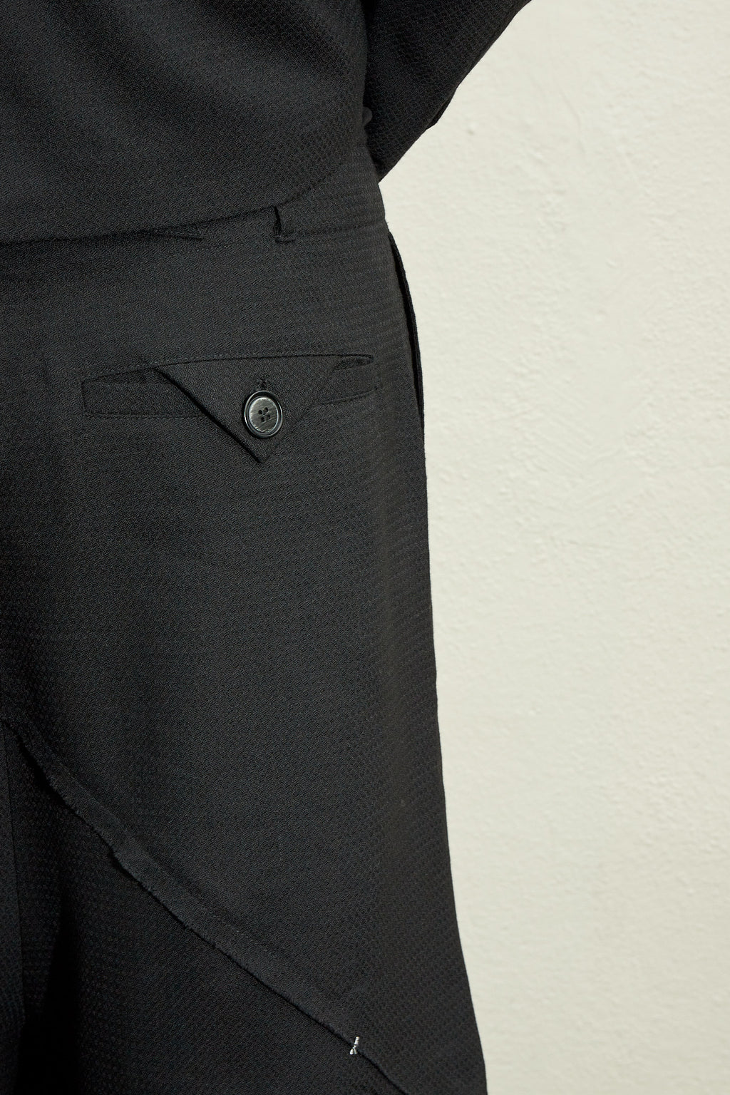 Cross-Seamed Wide Trousers